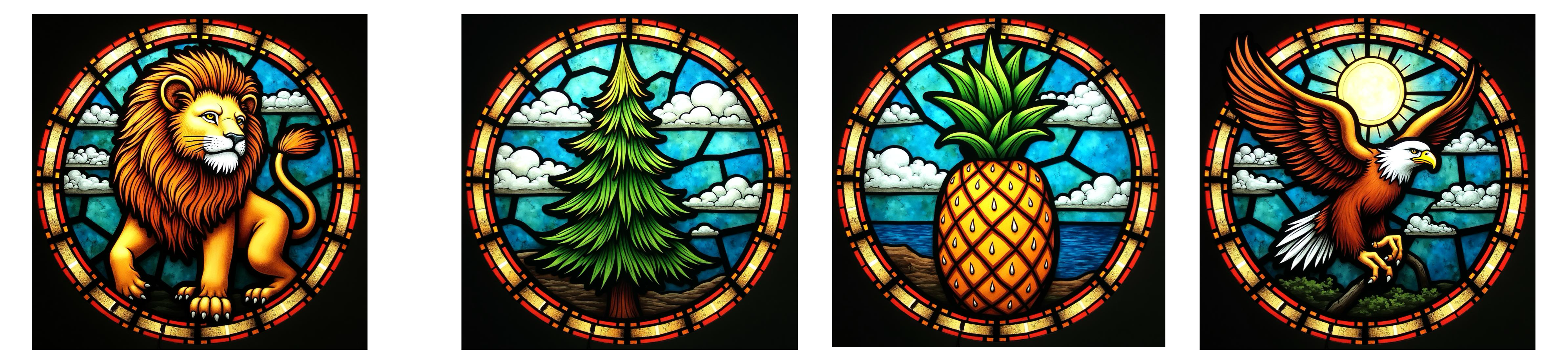 Stained glass style