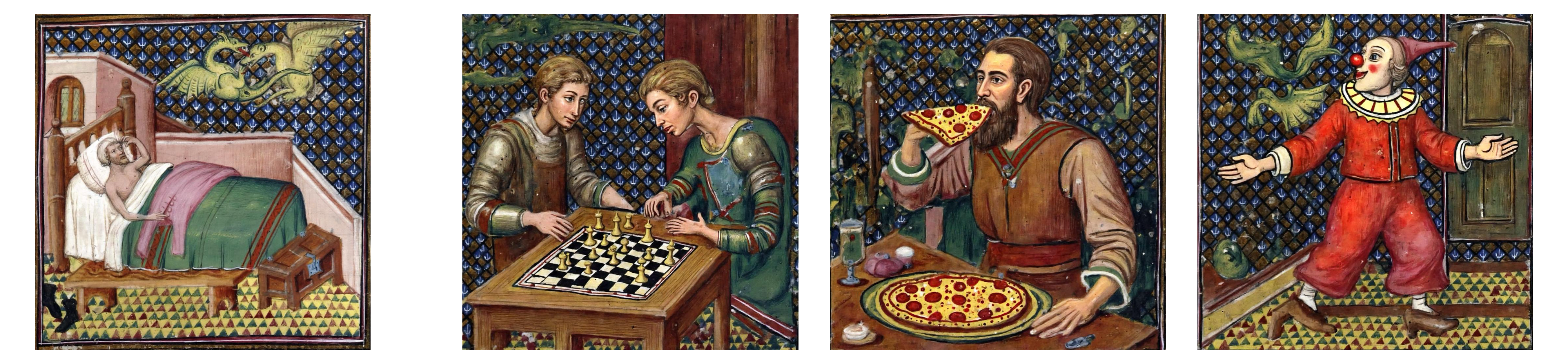 Medieval painting style