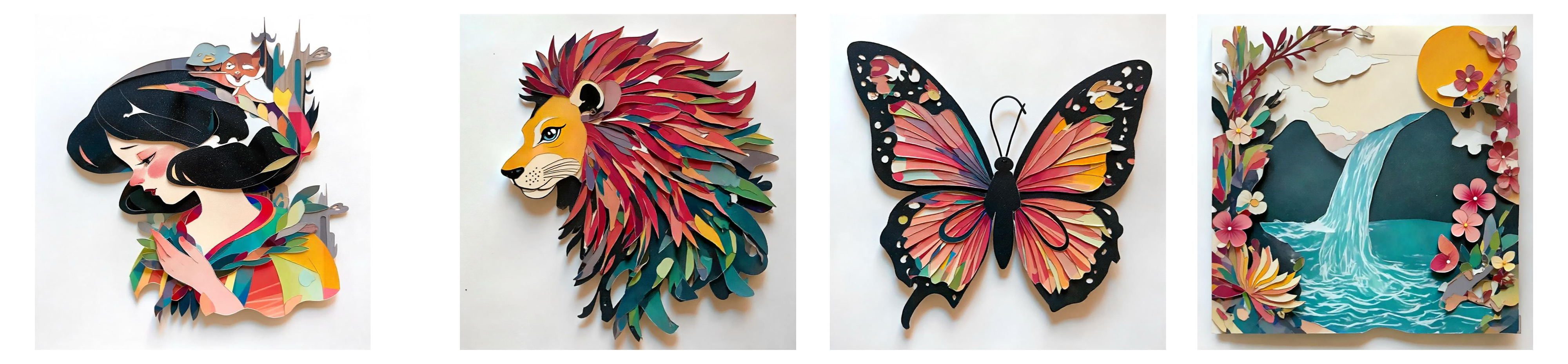 Paper-cut art style