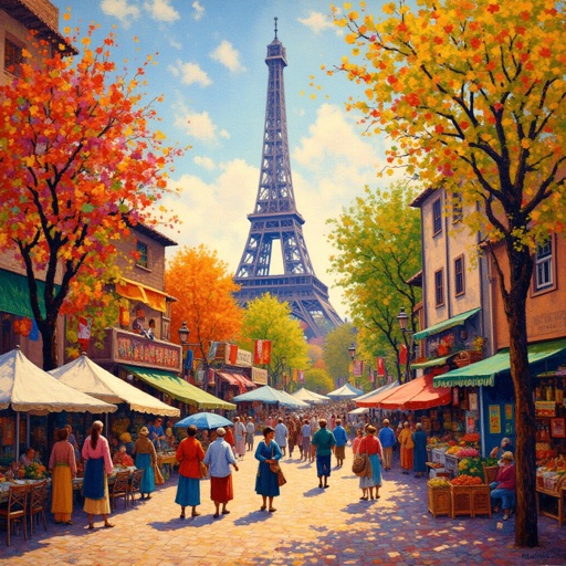 IPAdapter result 1 for Impressionist bazaar