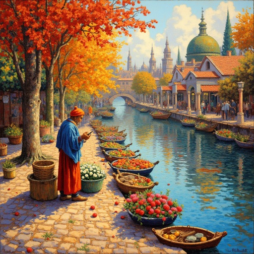 IPAdapter result 2 for Impressionist bazaar
