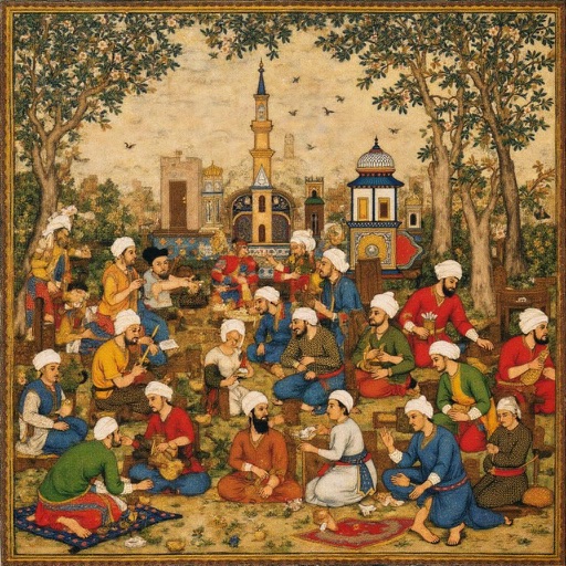 AlignedGen result 1 for Persian miniature