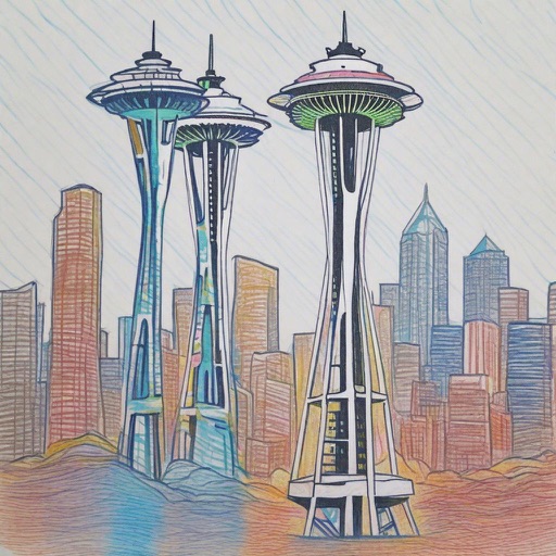 StyleAligned result 2 for Color-pencil kiss