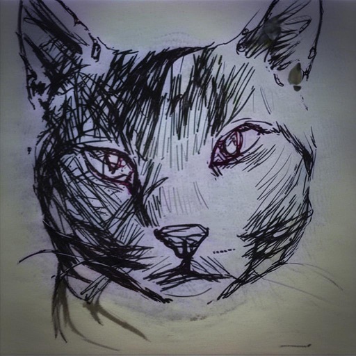 B-LoRA result 1 for Pen-and-ink portrait