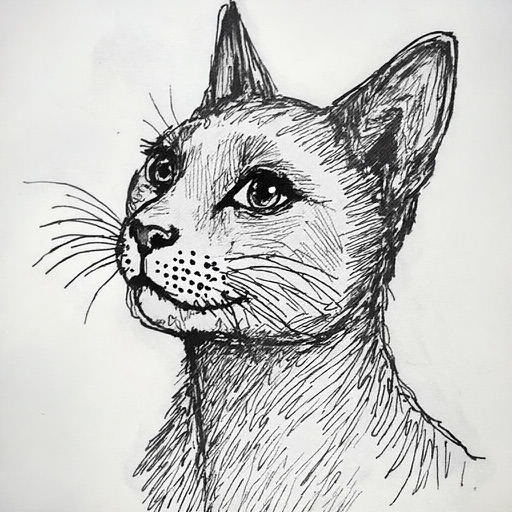 Ours result 1 for Pen-and-ink portrait