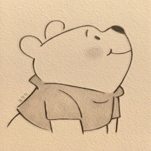 Reference image: A cute bear sketch