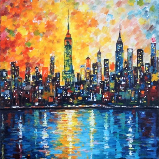 AlignedGen result 1 for Palette-knife woman