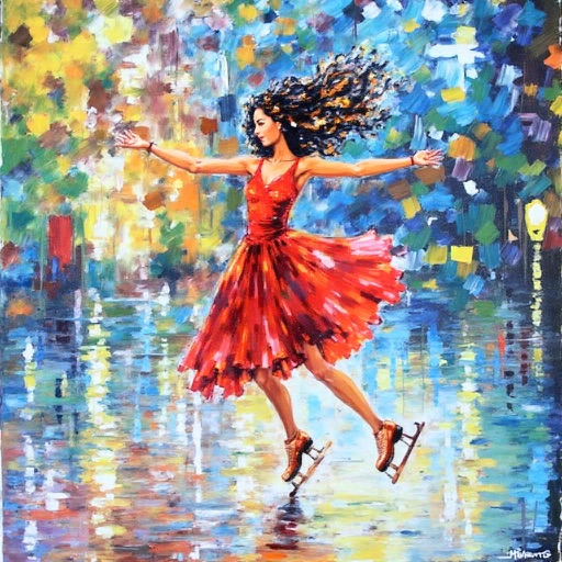 AlignedGen result 2 for Palette-knife woman