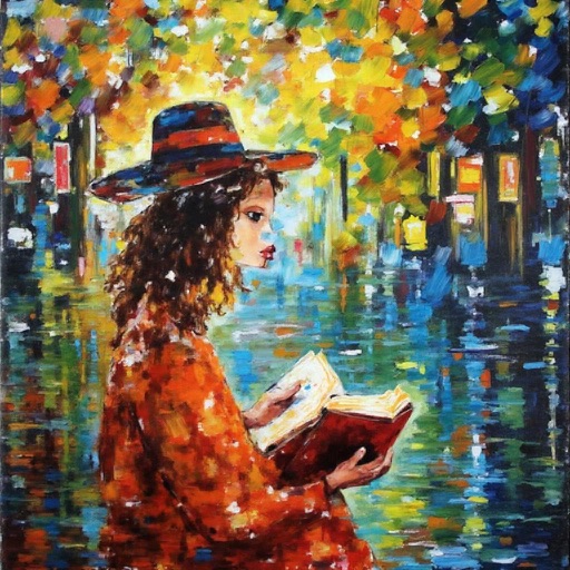 AlignedGen result 3 for Palette-knife woman