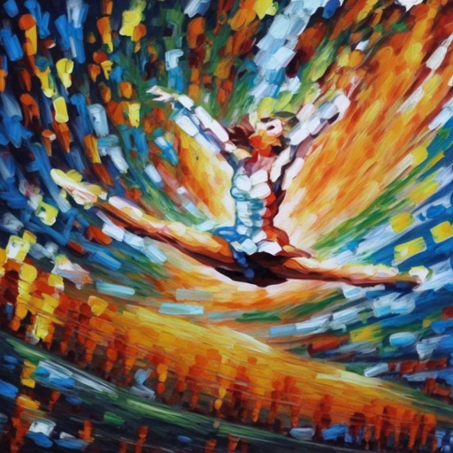 B-LoRA result 2 for Palette-knife woman