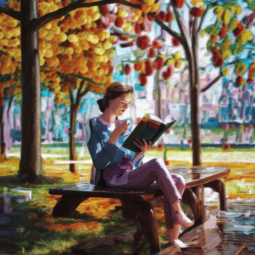 B-LoRA result 3 for Palette-knife woman