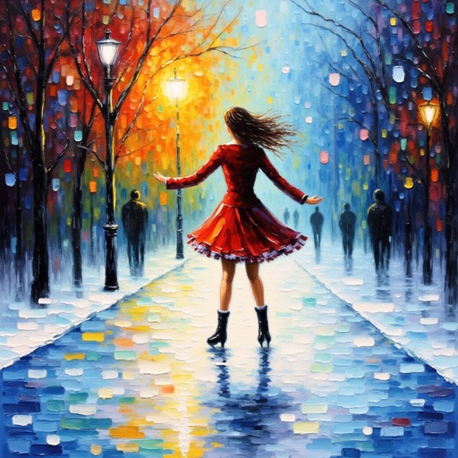 IPAdapter result 2 for Palette-knife woman
