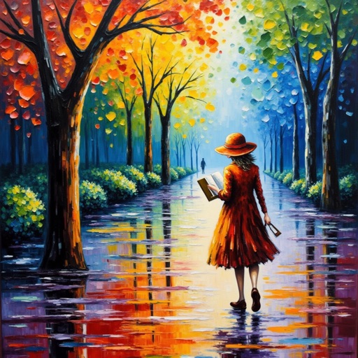 IPAdapter result 3 for Palette-knife woman