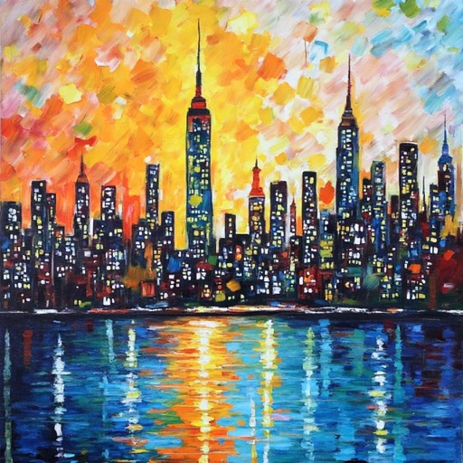 Ours result 1 for Palette-knife woman