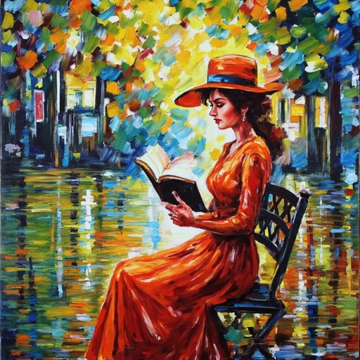 Ours result 3 for Palette-knife woman