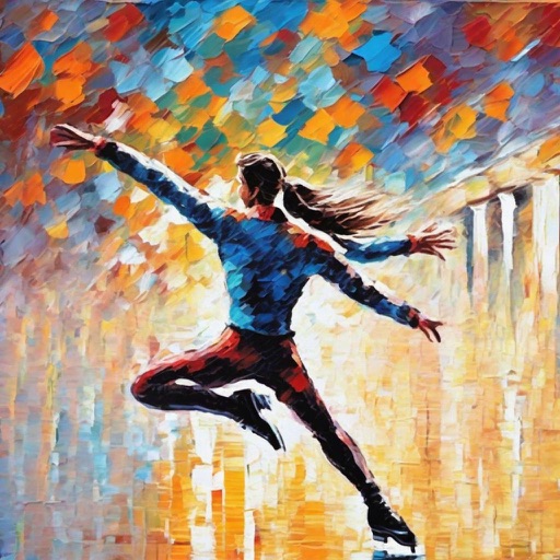 StyleAligned result 2 for Palette-knife woman