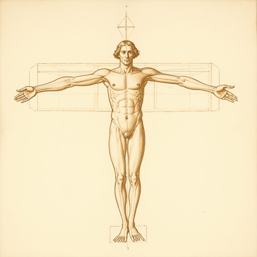 IPAdapter result 2 for Vitruvian man